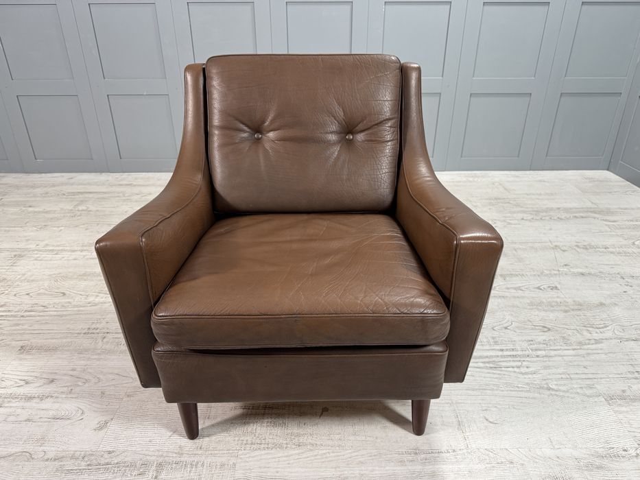 Кожено датско кресло от Georg Thams от 70-те Д1122