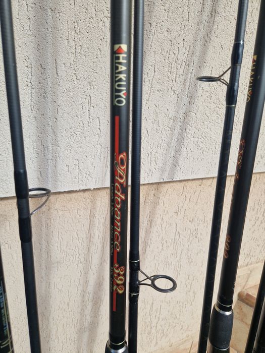 Vand ,  schimb Set 4 Mulinete Okuma + 4 Lansete si husa transport