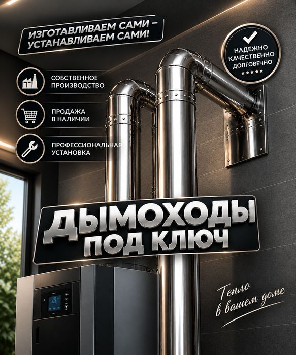 Установка дымоходов!
