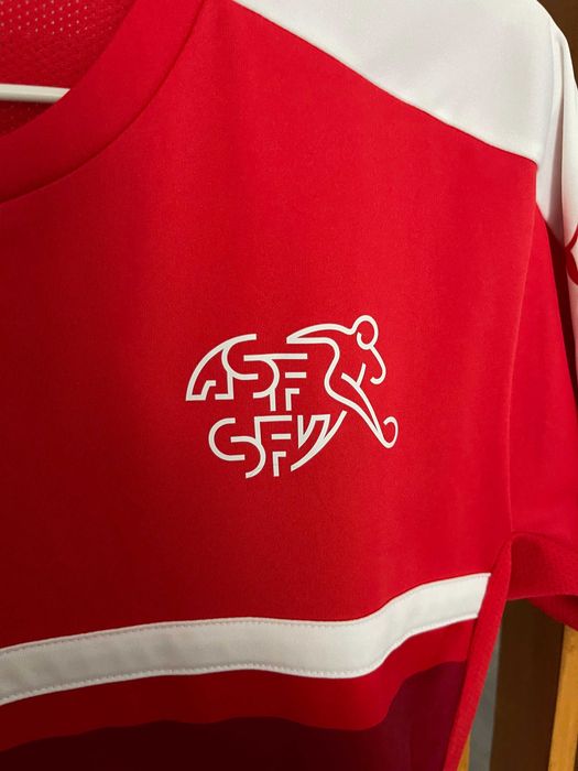 Tricou fotbal Elveția Puma training S original roșu Switzerland