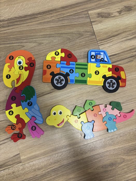 Puzzle lemn pentru copii / puzzle joaca / jucarii montesori