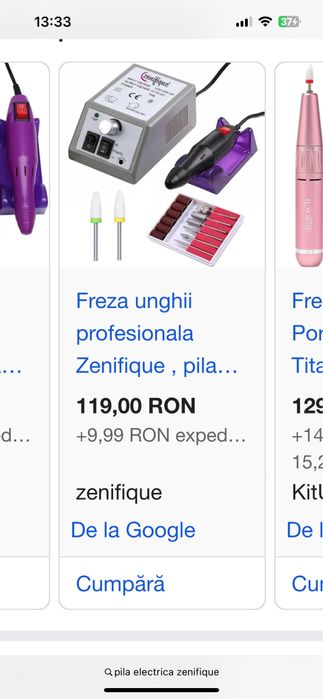 Pilă electrică / freză unghii 12W