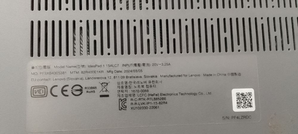 Notebook lenovo ofisda ishlatilgan