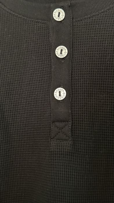 Tricou cu mânecă lungă Chrome Hearts - brodat - Waffle - XL / L