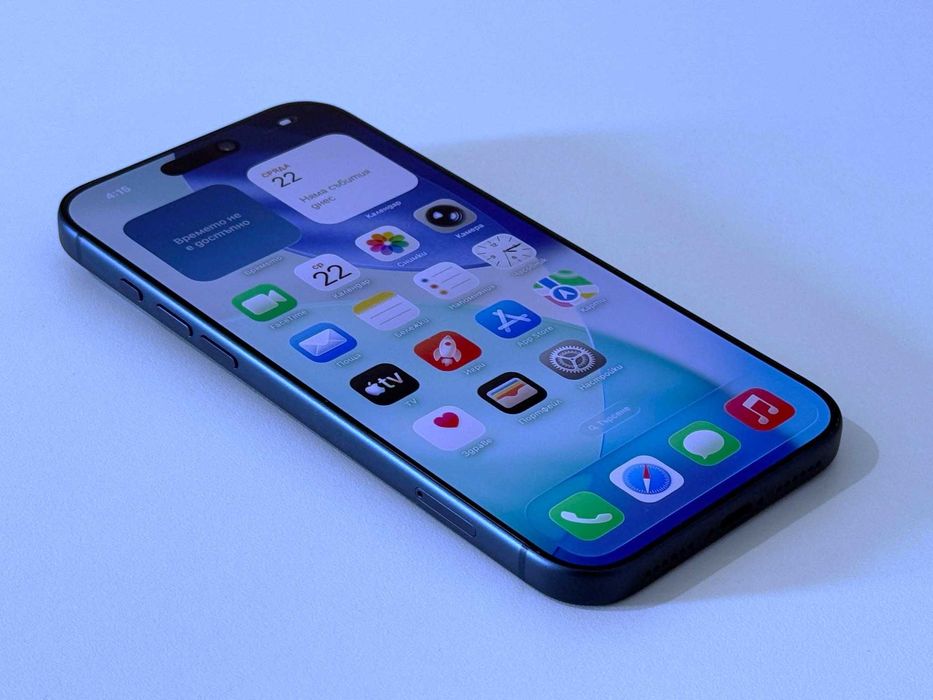 Бартер! Гаранция! Като НОВ! iPhone 17 Pro Max Deep Blue (Син) 100% Батерия.