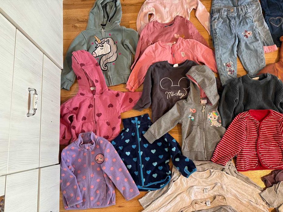 Голям лот дрехи за момиче есен/зима 86/92 - 50+ части 2.80 лв на дреха