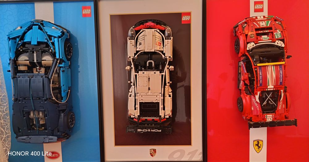 LEGO dan yasalgan (qol ishi) FERARI, BUGATTI, PORSCHE