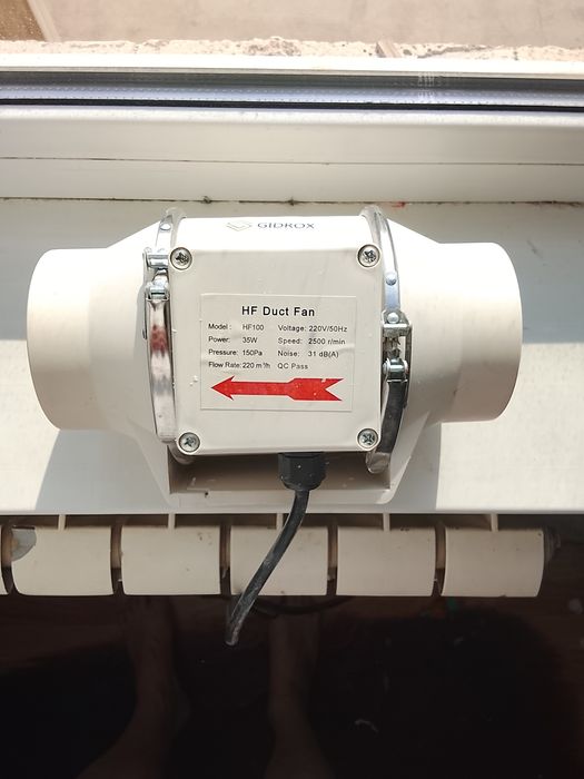 Канальный вентилятор абсолютно новый