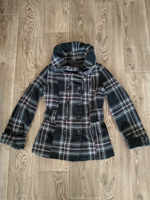 Карирано палто р. М