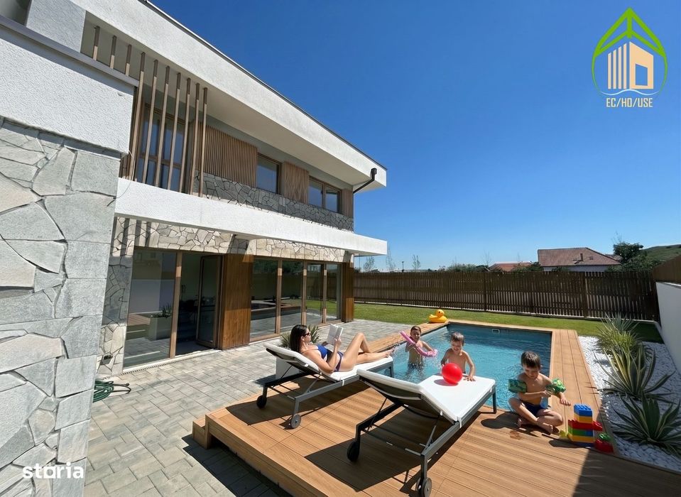 Vila Exclusiva cu Gradina si piscina Individuala ,direct Dezvoltator