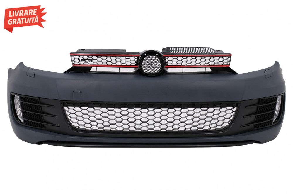 Bara Fata cu Faruri LED U Design cu Strip Rosu semnal dinamic VW Golf