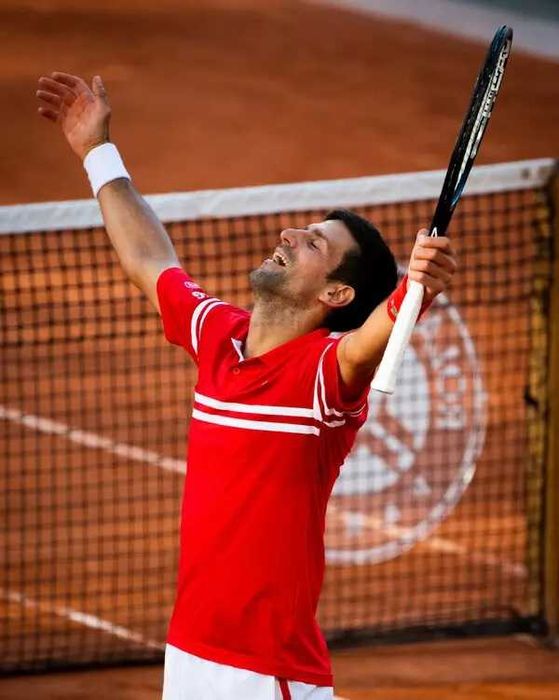 Lacoste x Djokovic - Оригинална мъжка тениска с яка размер L