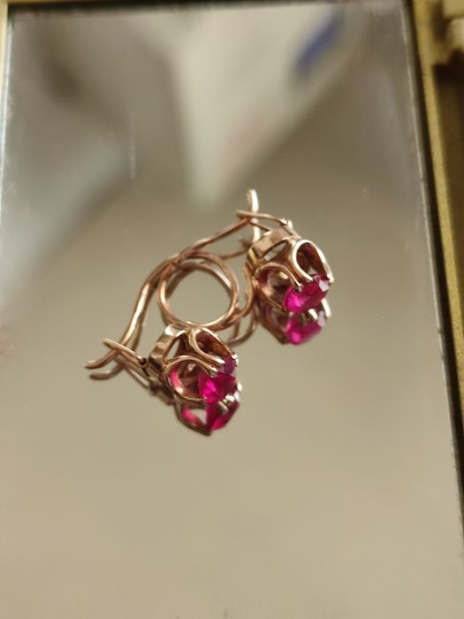 Золотые серьги СССР 583 проба