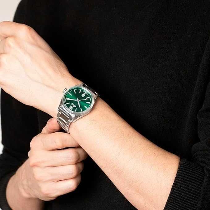 Мъжки часовник Lotus Chrono 18692/4 стоманен зелен