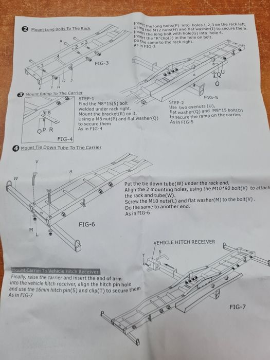 Стойка за мотор за теглич USA /Canada вариант