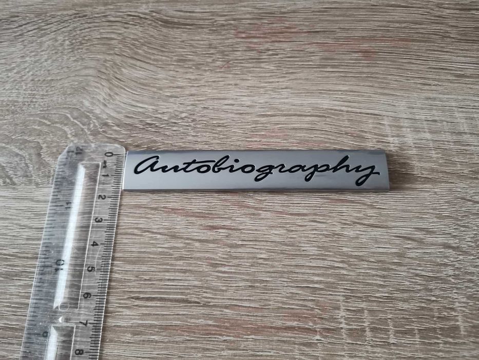 Range Rover Autobiography надпис сребристо с черно