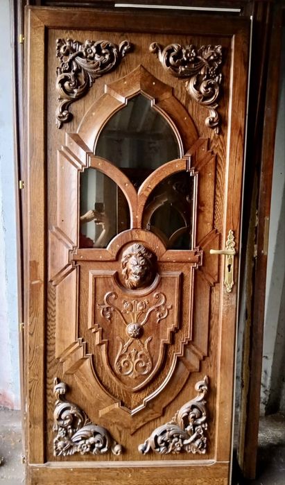 USA INTRARE CASA VILA LEMN Germania geam termopan unicat design H 220 x 100 Buc 2 Garantie