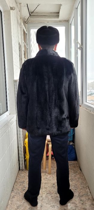 Шуба мужская с шапкой