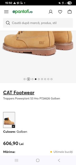 Bocanci Caterpillar.Nr45..