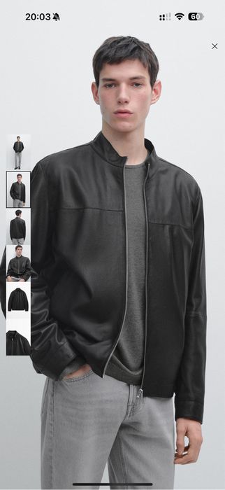 Кожанная куртка Massimo Dutti 100%кожа