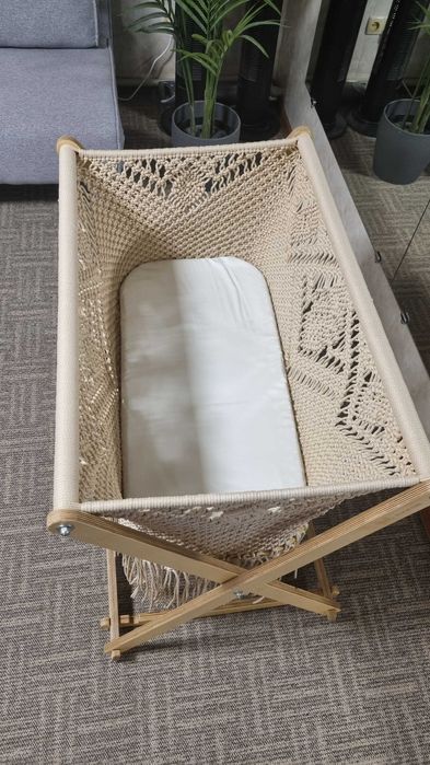 Колыбель макраме для младенца