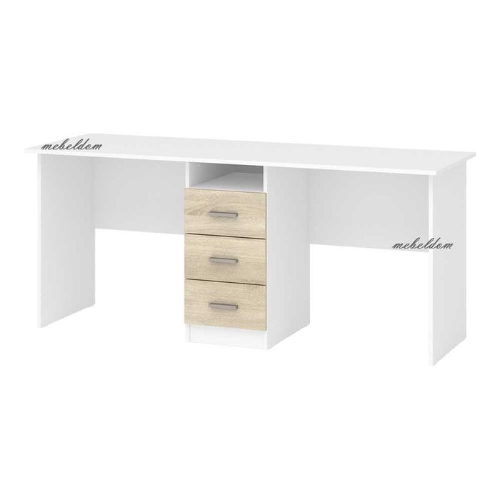 Бюро 175см. за двама с 3 чекмеджета(код-1140)