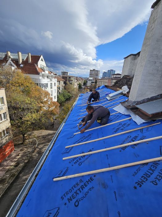 Ремонт на покриви,Хидроизолация, Метални конструкции,Тенекеджийски усл