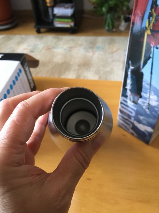 Cana de termos argintie