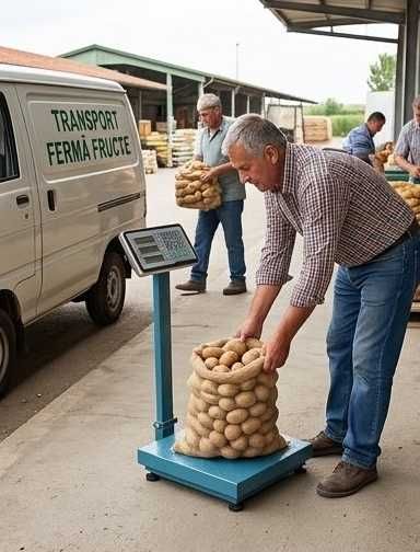 Cantar Platforma 350 kg Portabil Brat Rabatabil Baterie Reincarcabila Colete Depozit Animale Porci Legume Fructe Industial Piese LIVRAREA GRATUITA SM