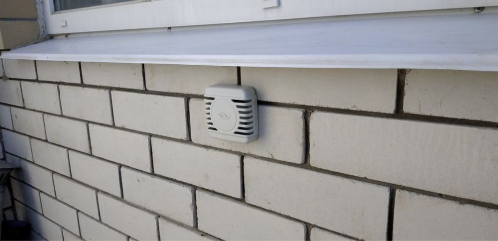 Установка приточного клапана