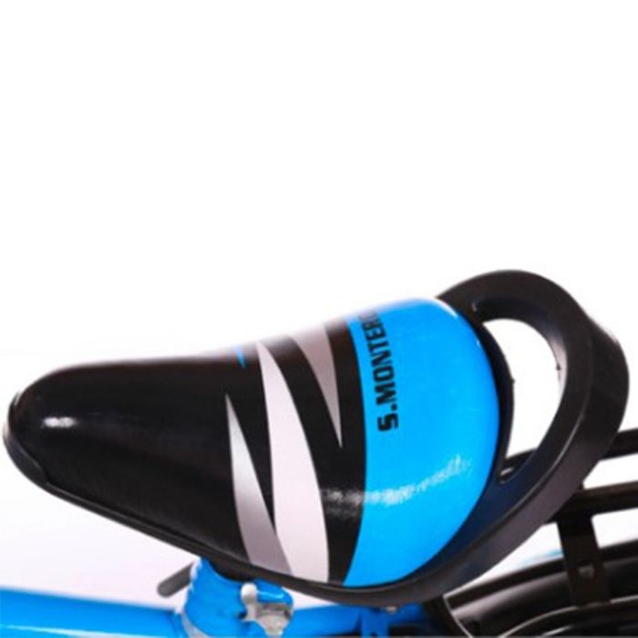 Детски велосипед с кош, помощни колела и два вида спирачки