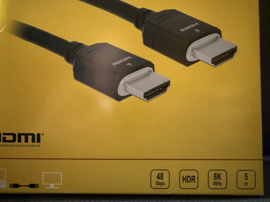 7x Cabluri HDMI Delock 85296 8K60Hz/4K240Hz T-T 5m 10metri Flat Cabluri de retea S/FTP (PIMF) GOLD CAT 6A dublu ecranate