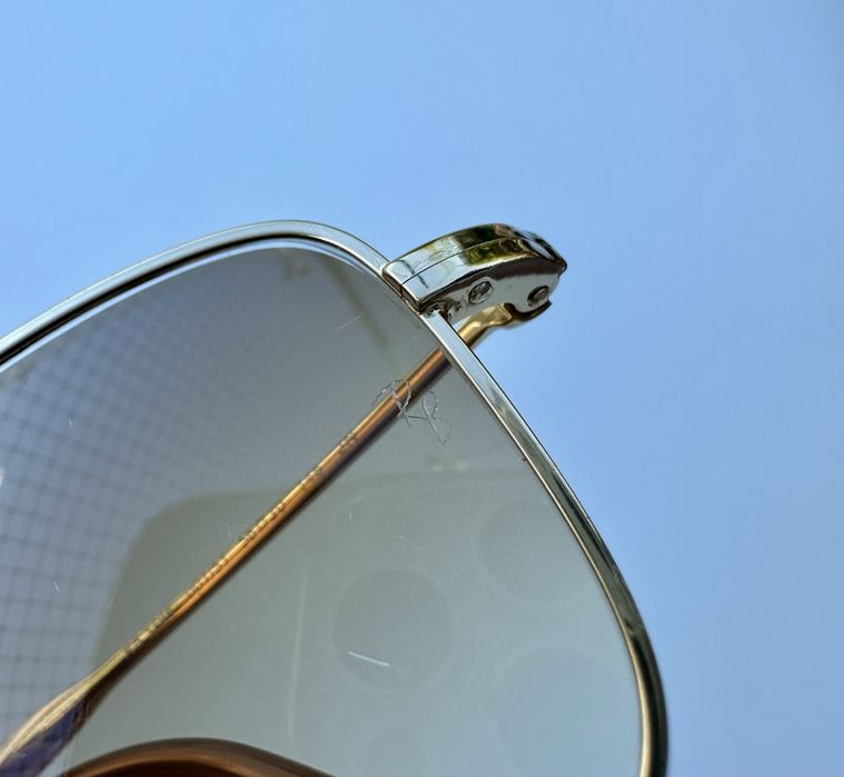 Ray Ban RB3746 Arista Gold G-15/Recrangle/Оригинални/Made in Italy