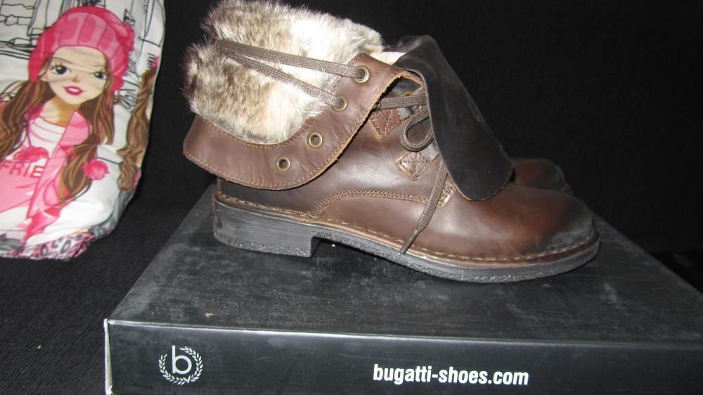 НОВИ ботуши Bugatti внос от Германия естествена кожа, МНОГО НАМАЛЕНИ