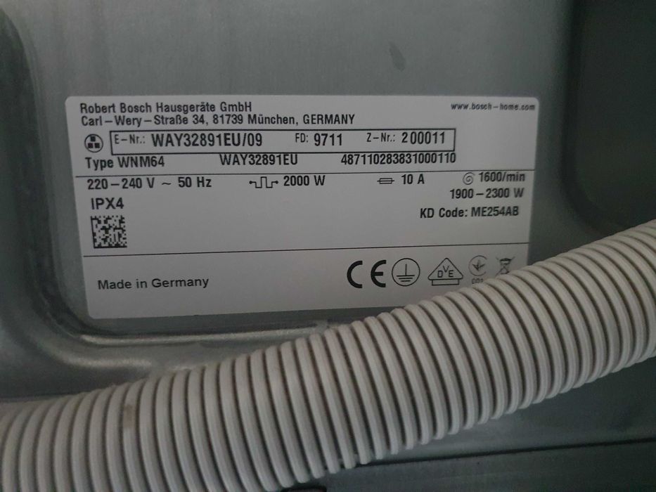 Masina de spalat Bosch Home Professional WAY32891EU 9KG