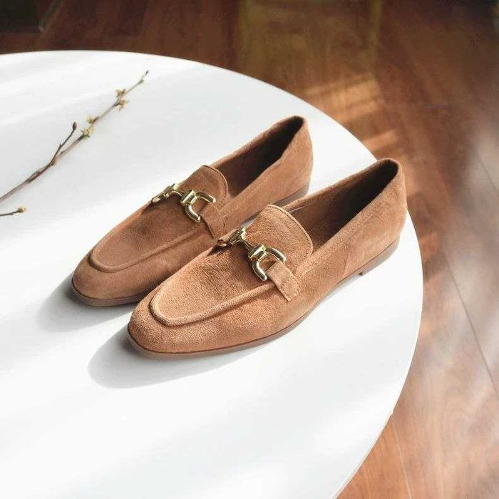 Noviye tufli/makasiny iz natural'noy zamshi