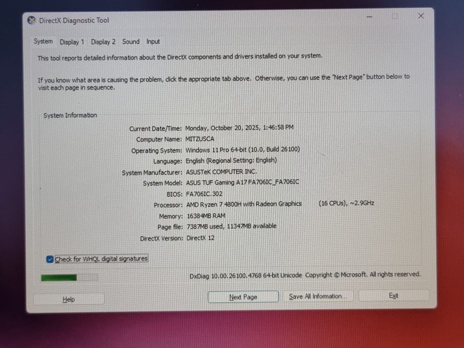 Laptop asus tuf gaming a17 fa706ic