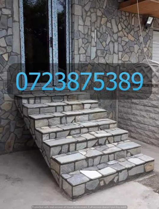 Amenajare Completă de Curte cu Piatră Naturală Rezistentă