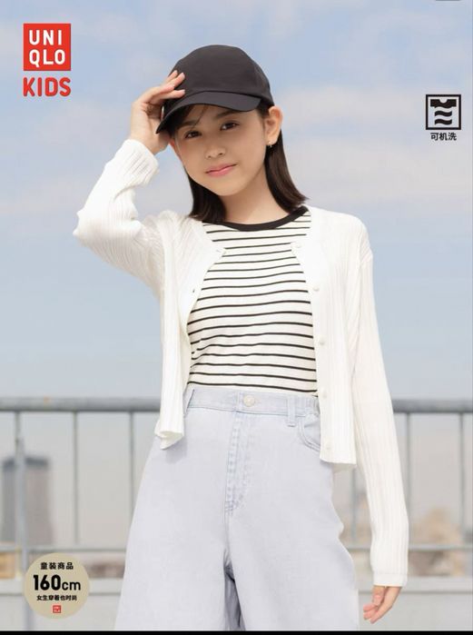 Трикотажная кофта юникло для девочек