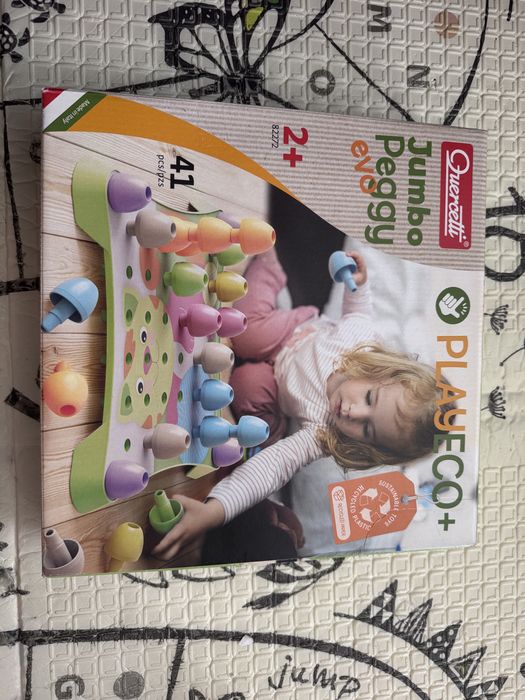Joc educativ Quercetti Jumbo Peggy Evo PlayEco+ (2 ani+)