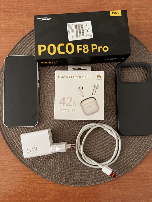 POCO F8 Pro (12/256GB) Сребрист + ГАРАНЦИЯ + ПОДАРЪК Слушалки и Бързо зарядно