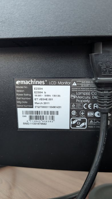Монитор eMachines 23″