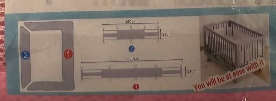 Предпазна обиколка за бебешко легло-Fresh Breathing 4 Seasons Bedding