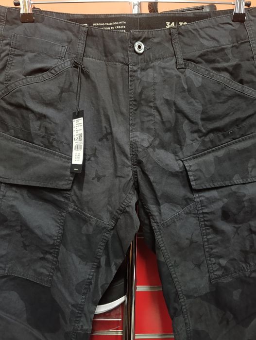 Оригинален панталон G-Star Raw Cargo W33 , W34 нов мъжки черен