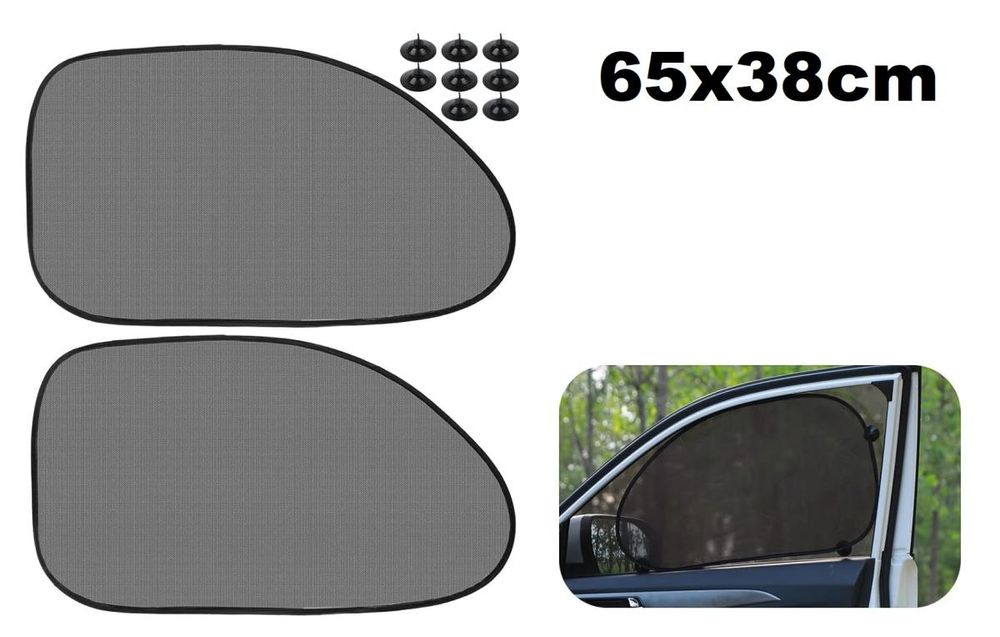 Сенник за странични стъкла за кола с мрежа 65х38см.