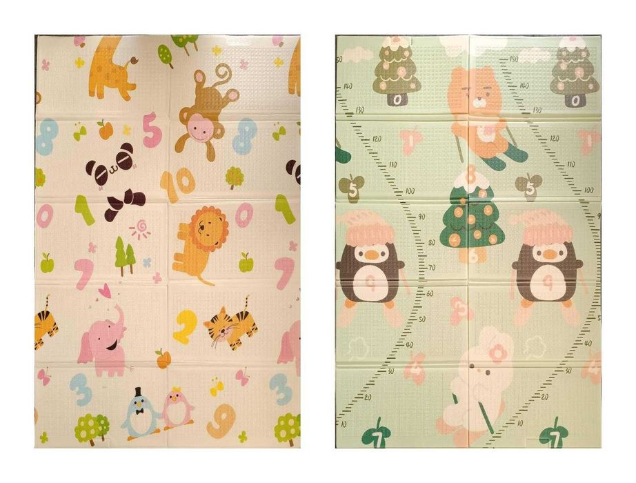 Двулицево сгъваемо килимче 120/180