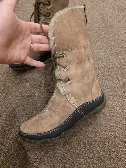 Cizme Clark,  noi, piele naturala cu blana naturala Interior