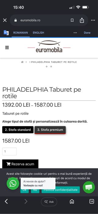 Taburet euromobila philapelphia