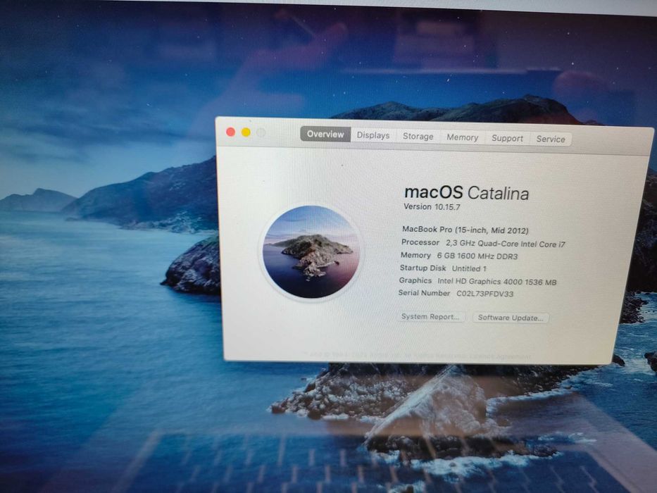 Apple MacBook Pro 15 inch 1TB SSD 6GB Ram A 1286 Mid 2012 Intel I7 2.3