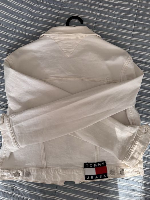 Дамско бяло дънково яке Tommy Hilfiger